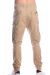 beige cargo jogger loose fit pants mpez made in italy