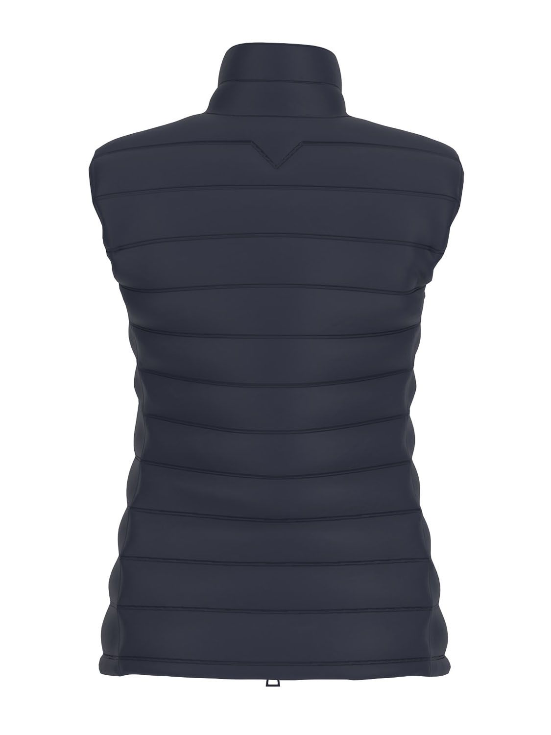 navy blue puffer vest by guess fall winter womens collection