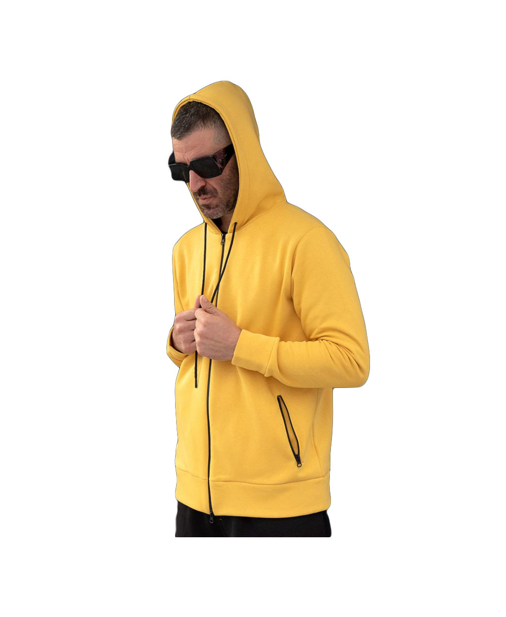 kitrinh yellow hoodie me koukoula kai tsepes i-clothing 2019 winter