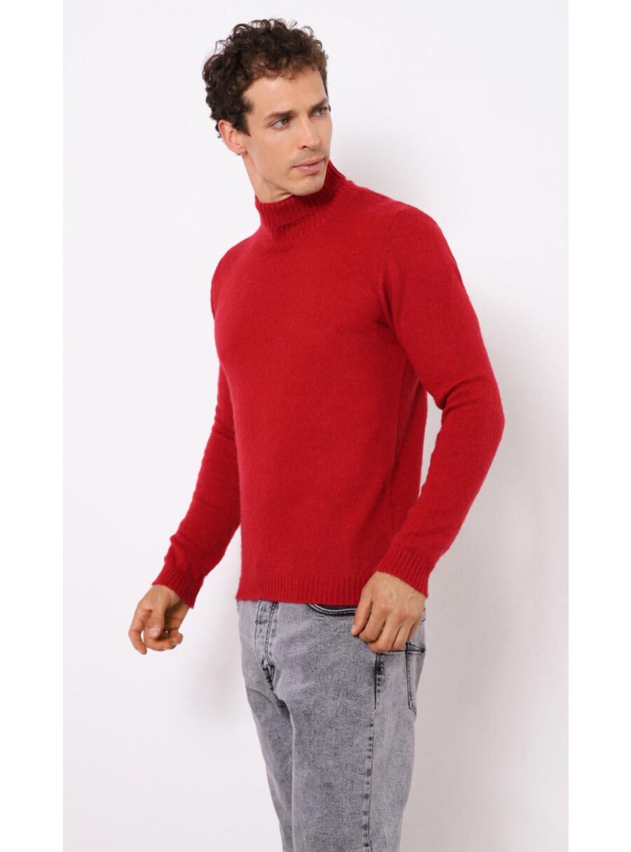 red kokkino blood plekto poulover me zivago turtle neck imperial fashion 2021 made in italy