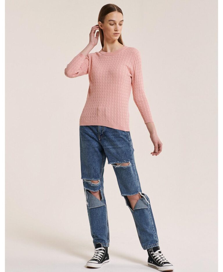 alcott baby pink knit pullover alcott made in italy 2021