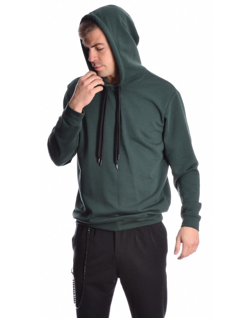 verde prasinh kuparissi green hoody me koukoula fouter imperial made in italy 2023 autumn winter