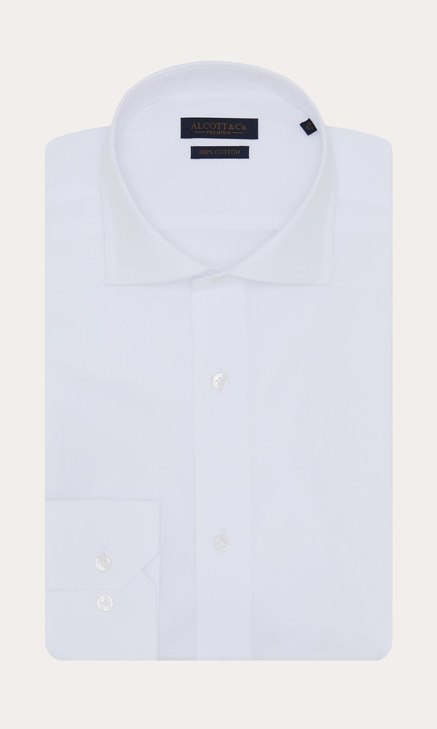 white slim fit shirt semi french collar made in italy 2024 summer essentials 100 % cotton
