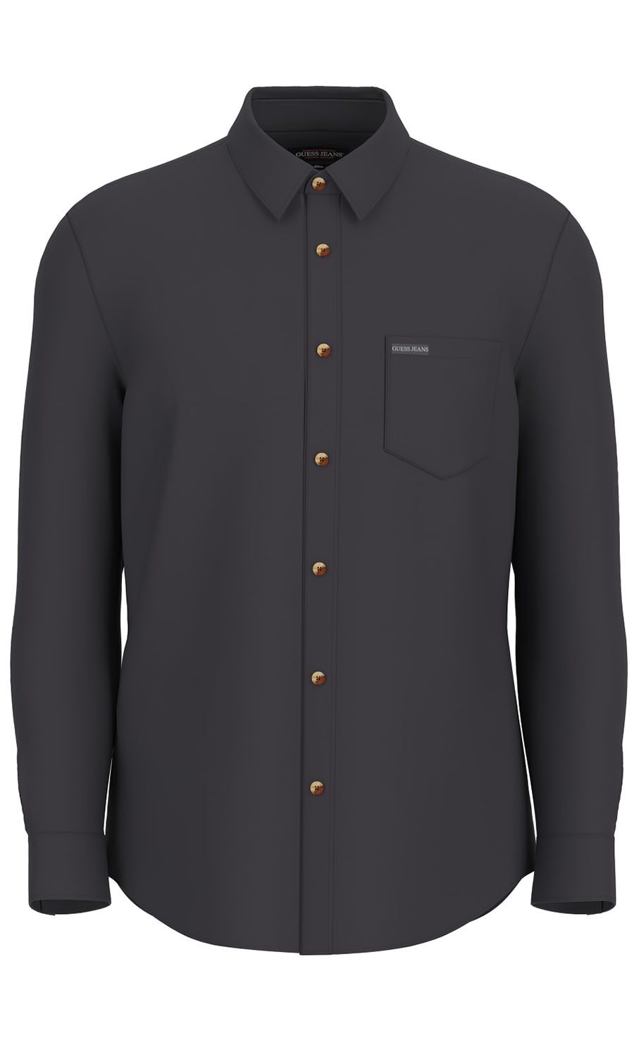 mauro black poukamiso guess slim fit shirt fall winter 2024