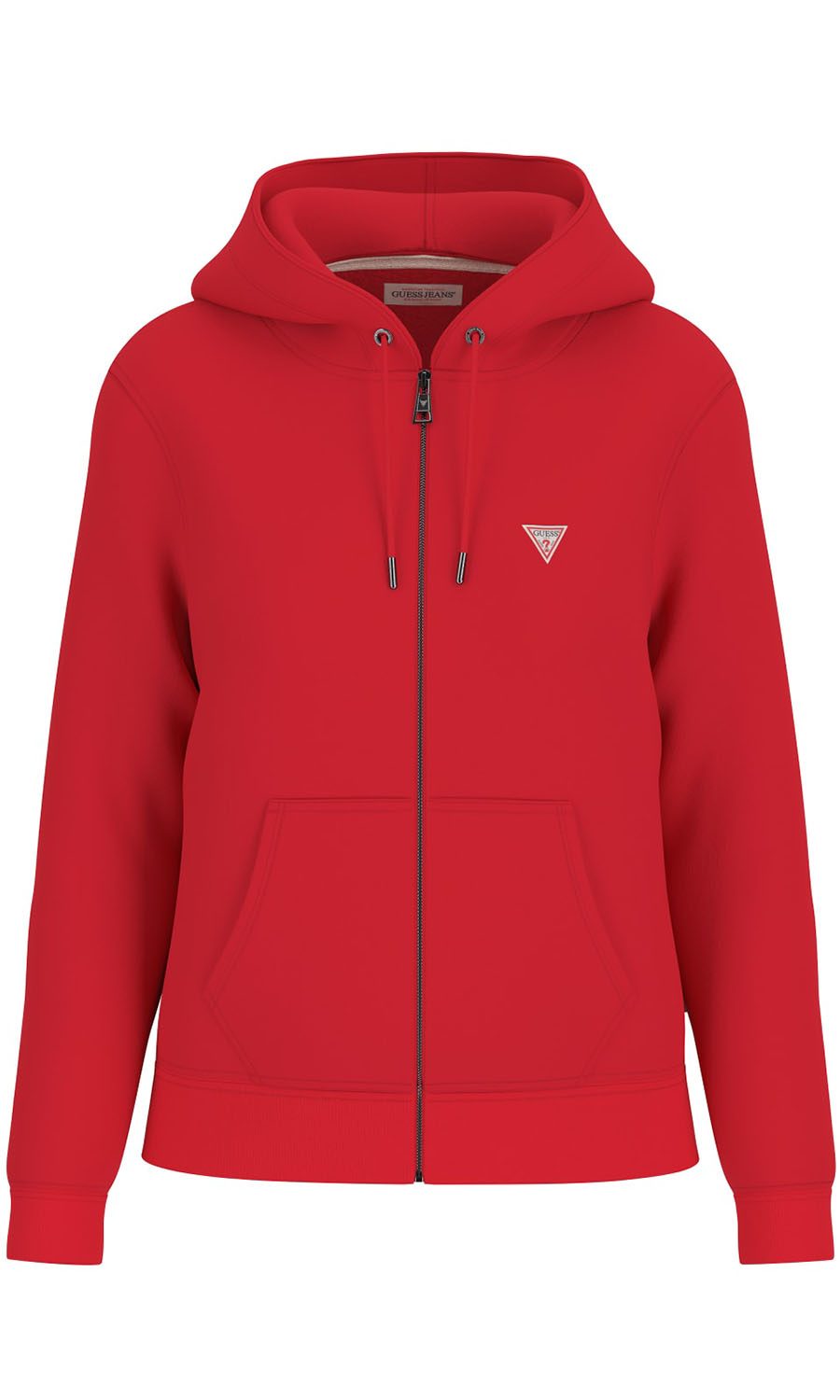 red zip hood sweat kokkinh zip hooded sweater zaketa guess women collection winter 2024