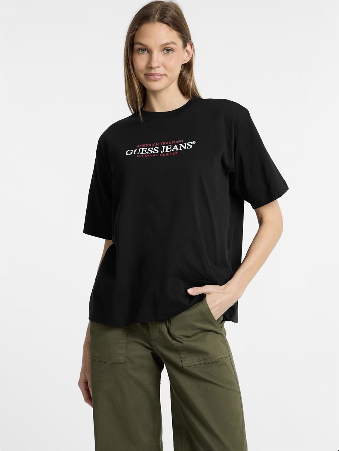  Guess jeans βαμβακερό μπλουζάκι 2025